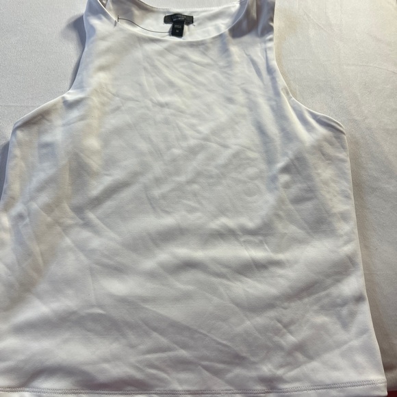 Express White Body Contour HIGH NECK TANK TOP Shirt New - Picture 10 of 10